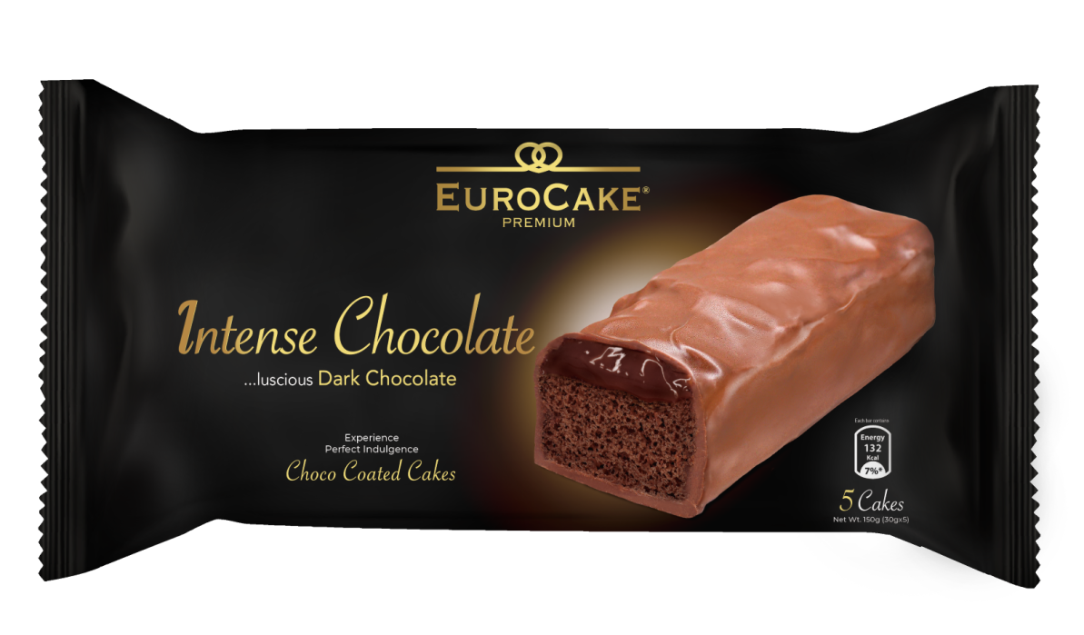 Buy Eurocake Premium Intense Chocolate Coated Cake 30 G X 5 Online In