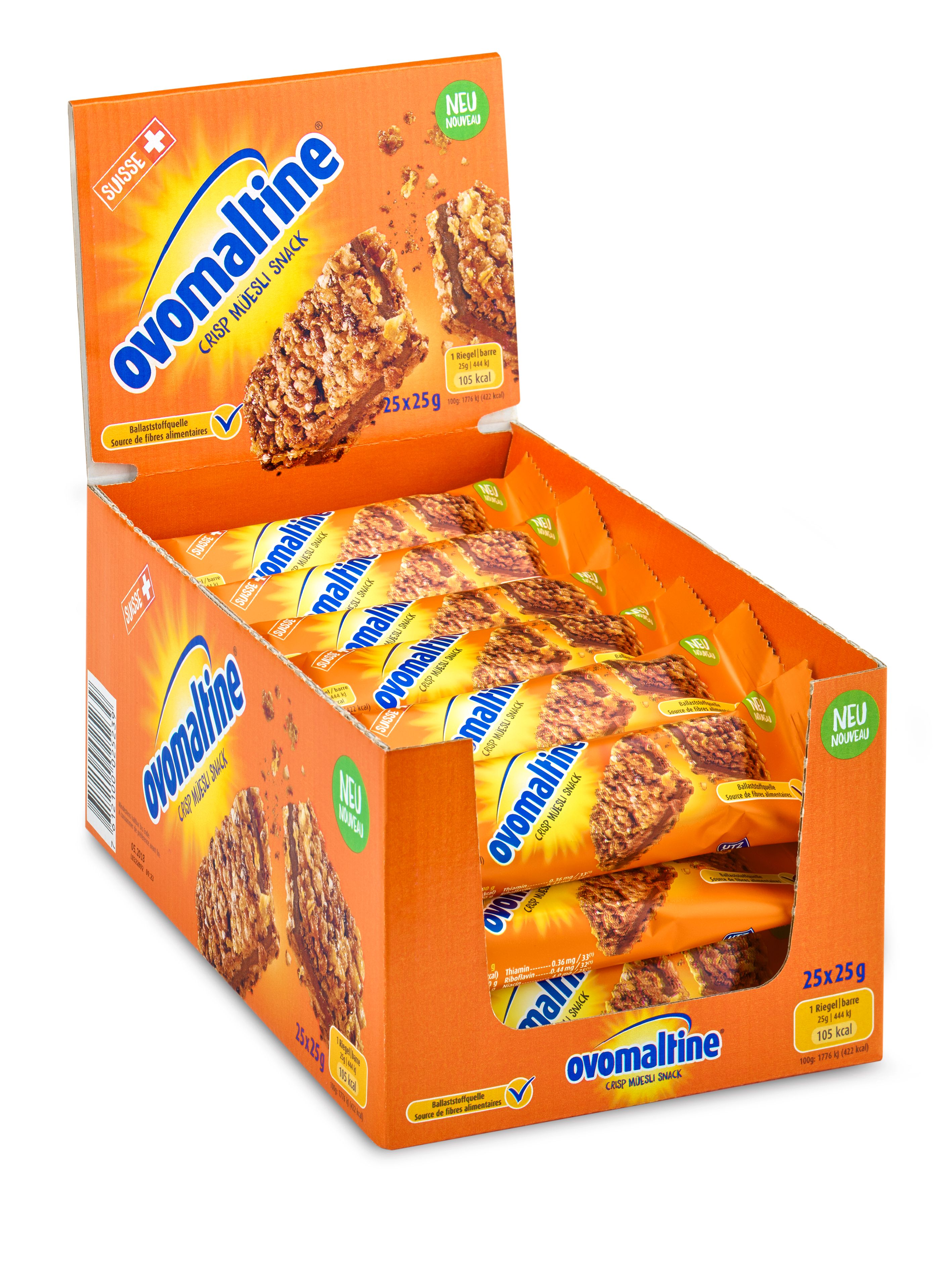 Buy Ovomaltine Crisp Muesli Bar 25 G Online In Kuwait Talabat Kuwait