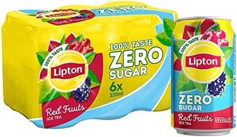 Buy Lipton Ice Tea Zero Sugar Red Fruits Can Ml X Pcs Online In