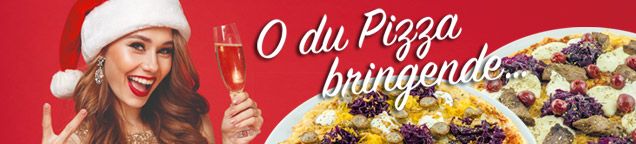 O du Pizza bringende...