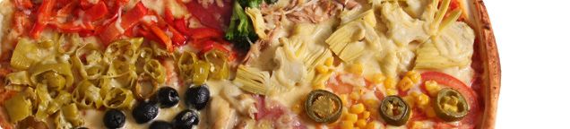 Vegetarische Pizza Groß