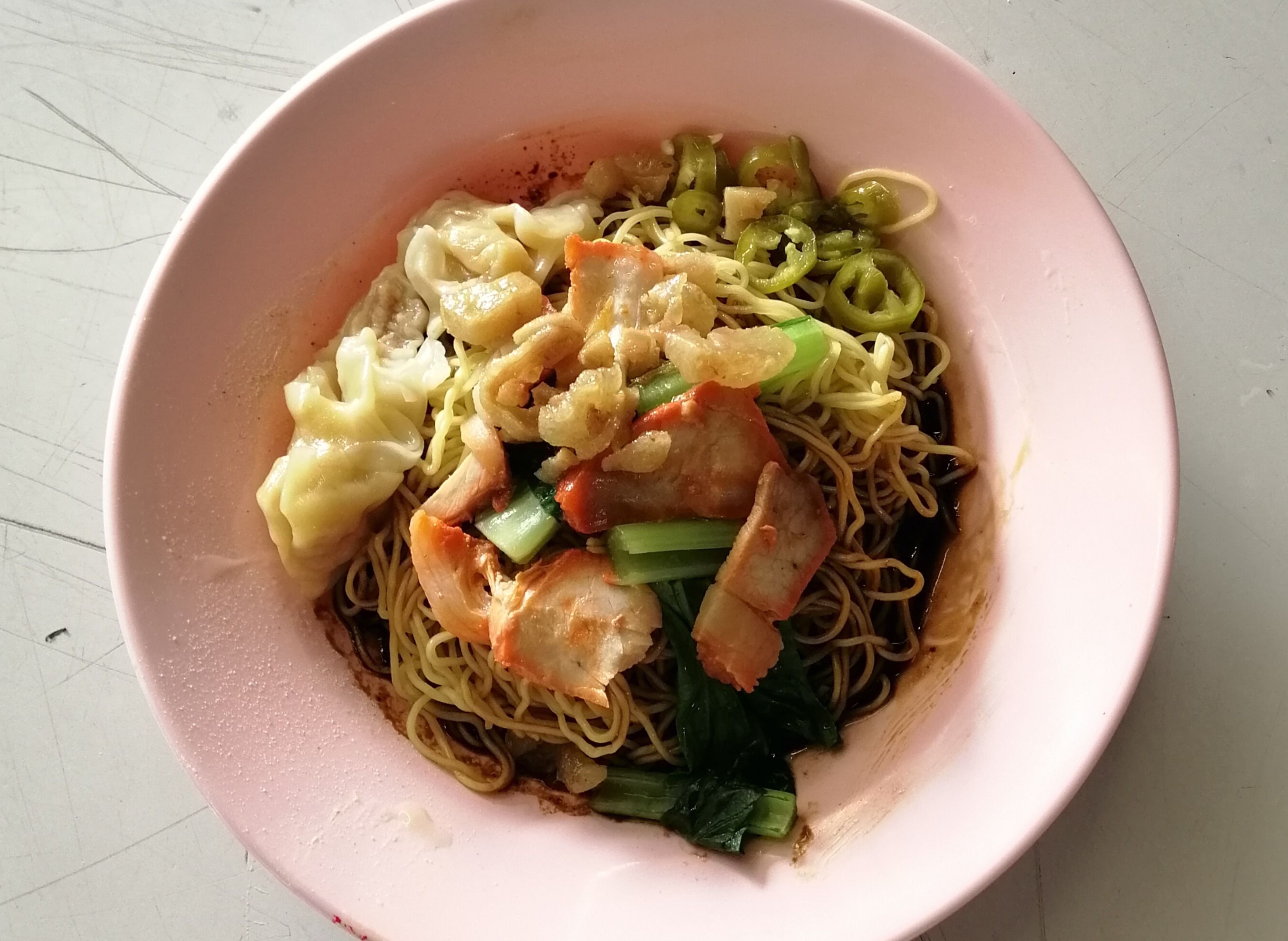 No 105 云吞面 Wan Tan Mee bayan baru foodcourt menu and delivery in