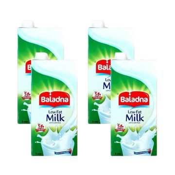 Buy Baladna UHT Low Fat Milk 4x1L Online In Jordan Talabat Jordan