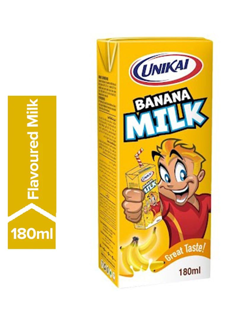 Buy Unikai Banana Flavoured Milk 180ml Online In Oman Talabat Oman