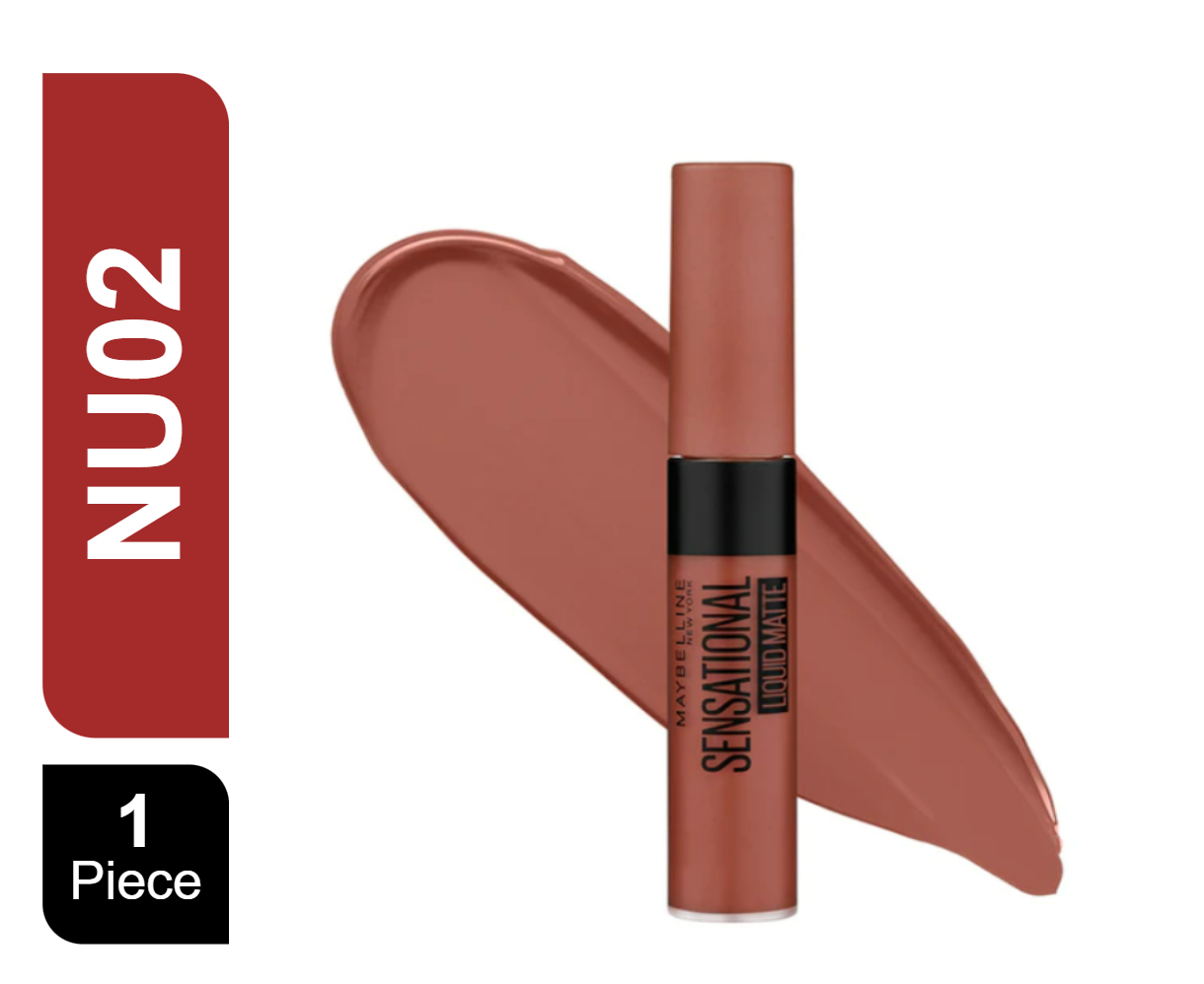 Buy Maybelline Sensational Liquid Matte Lipstick NU02 Online In Kuwait