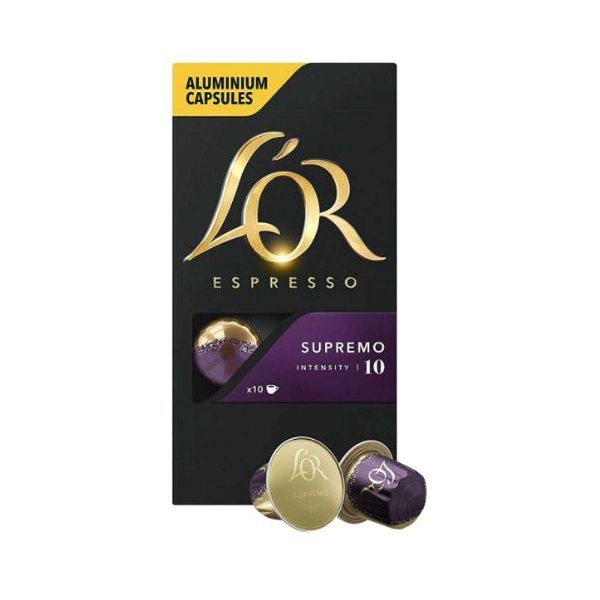 Buy L Or Espresso Coffee Capsules Supremo 52 G X 10 Pcs Online In