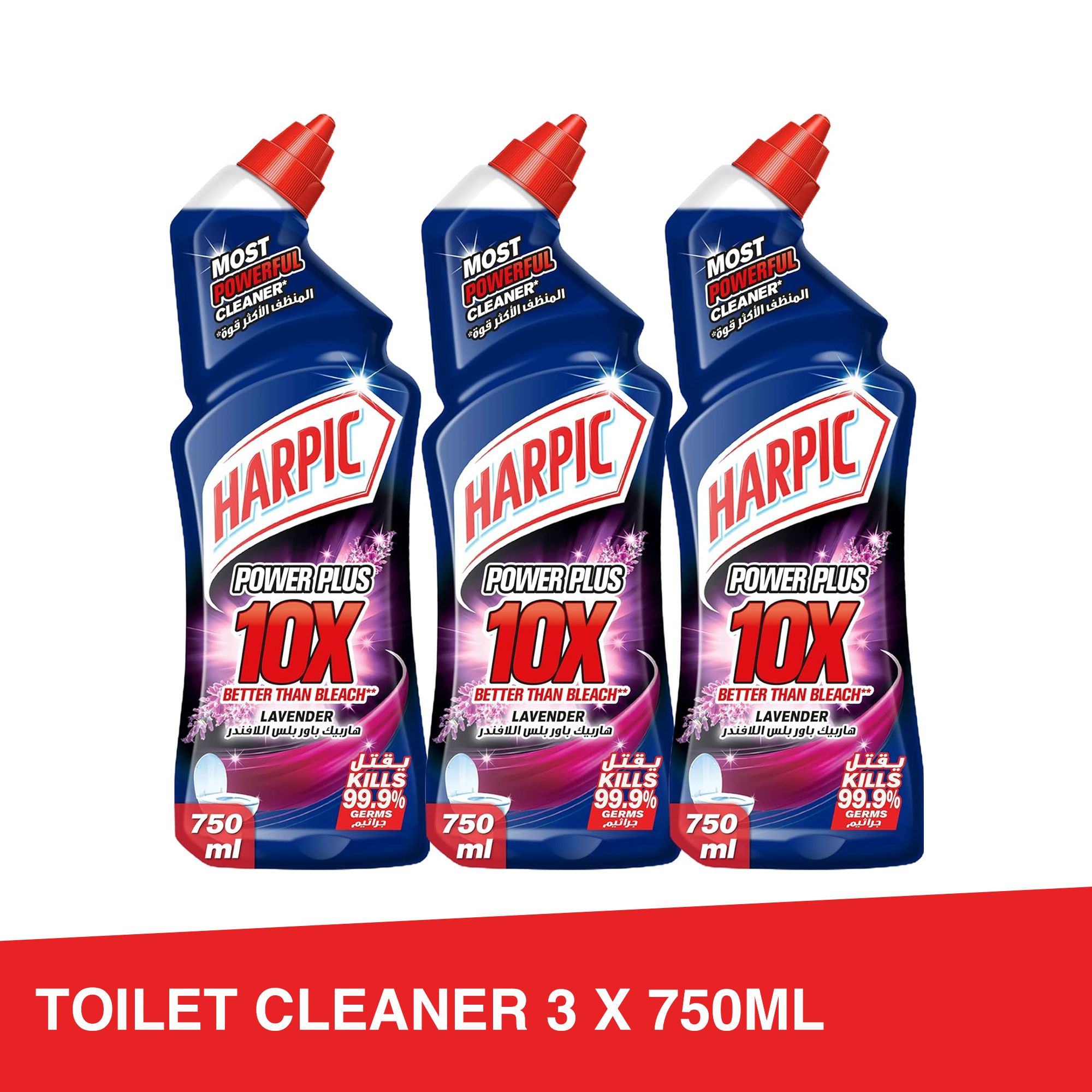 Buy Harpic Power Plus X Lavender Disinfectant Toilet Cleaner X Ml