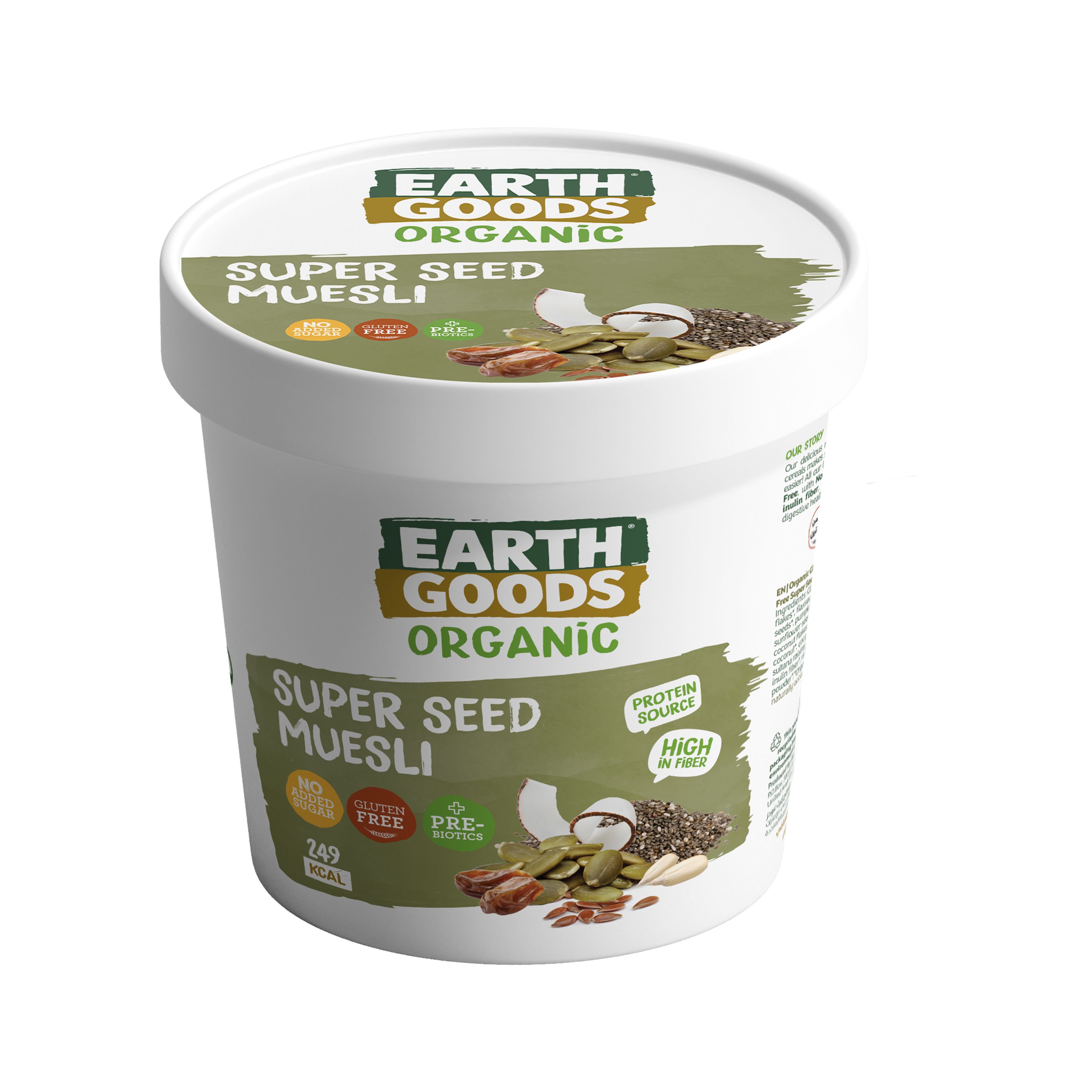 Buy Earth Goods Organic Gluten Free Super Seeds Muesli 60g Online In