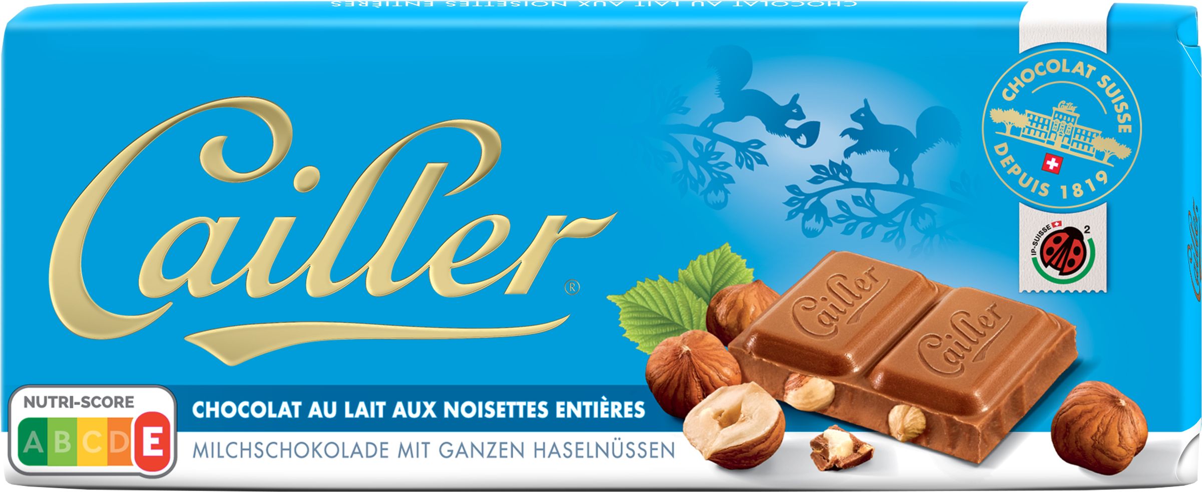 Buy Cailler Whole Hazelnut Milk Chocolate Tab 100g Online In Kuwait