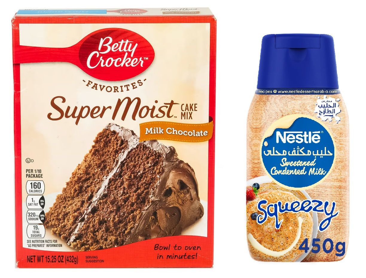 اشتر Betty Crocker Super Moist Milk Chocolate Cake Mix 510g Nestle