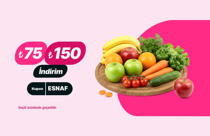 ESNAF kupon kodu ile seçili Marketler ve Mağazalarda indirim!