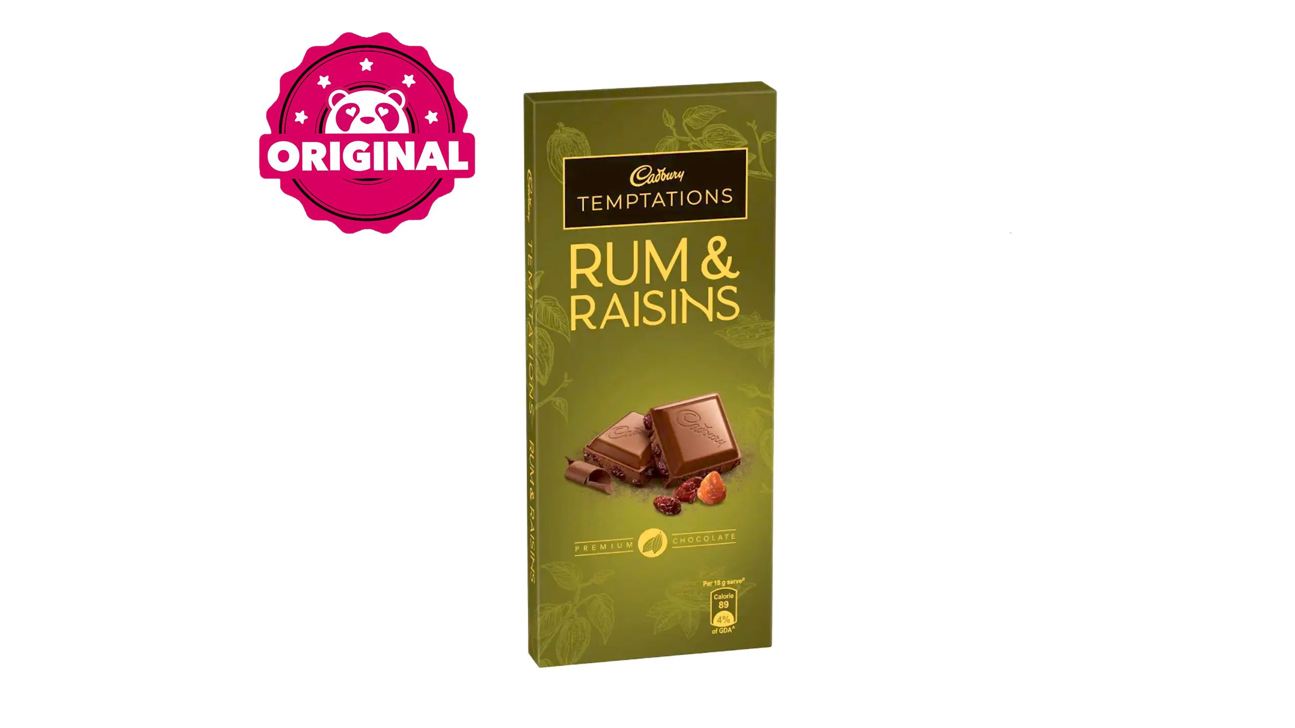 Buy Cadbury Temptation Rum and Raisin Chocolate 72g from Pandamart