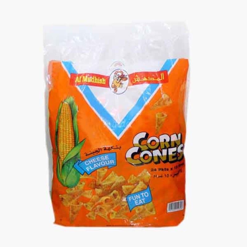 Buy Al Mudhish Chips Corn Cone Cheese 15 G X 24 Pcs Online in Bahrain ...