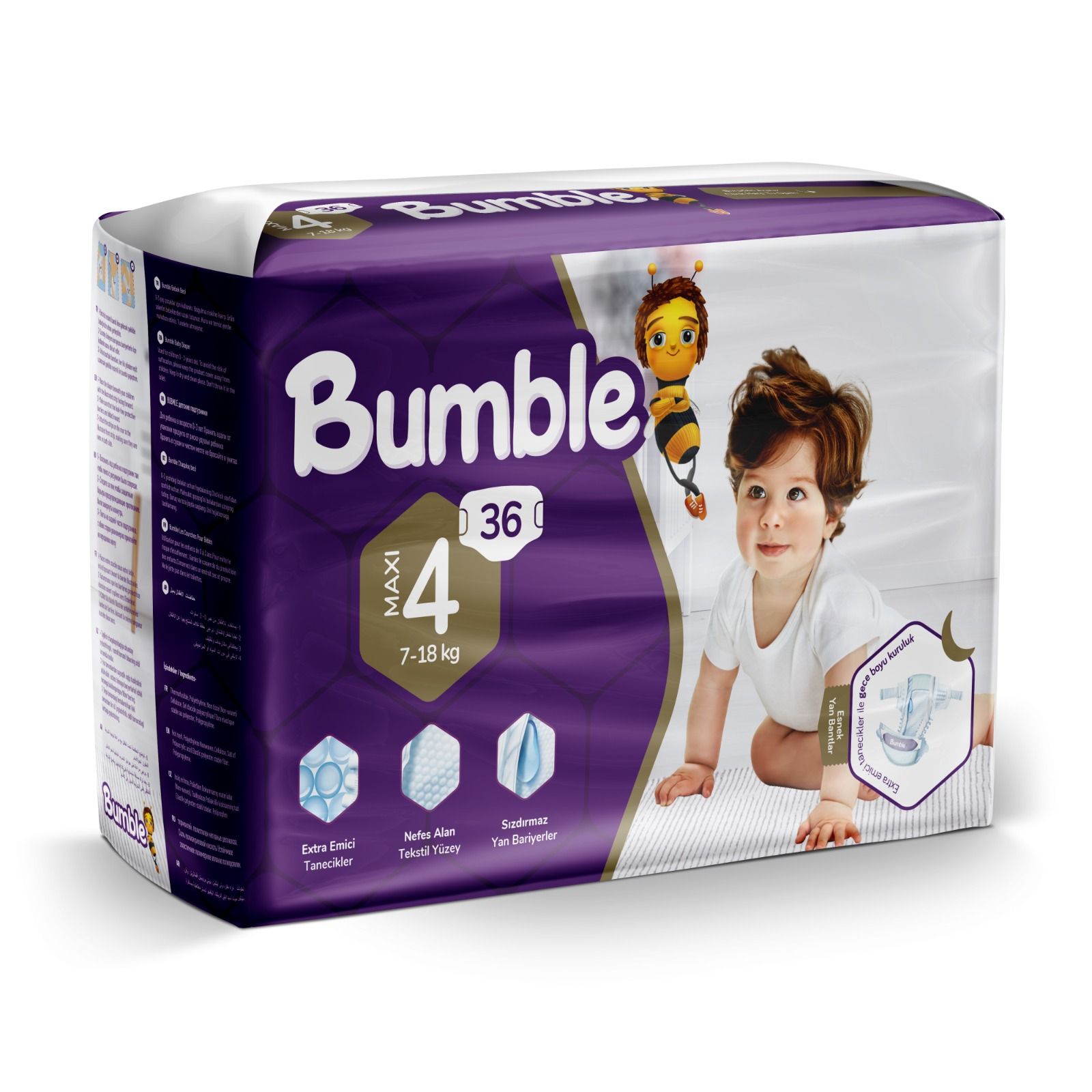 Buy Bumble Diapers Midi 7 18 Kg 36'S Online in Bahrain Talabat Bahrain