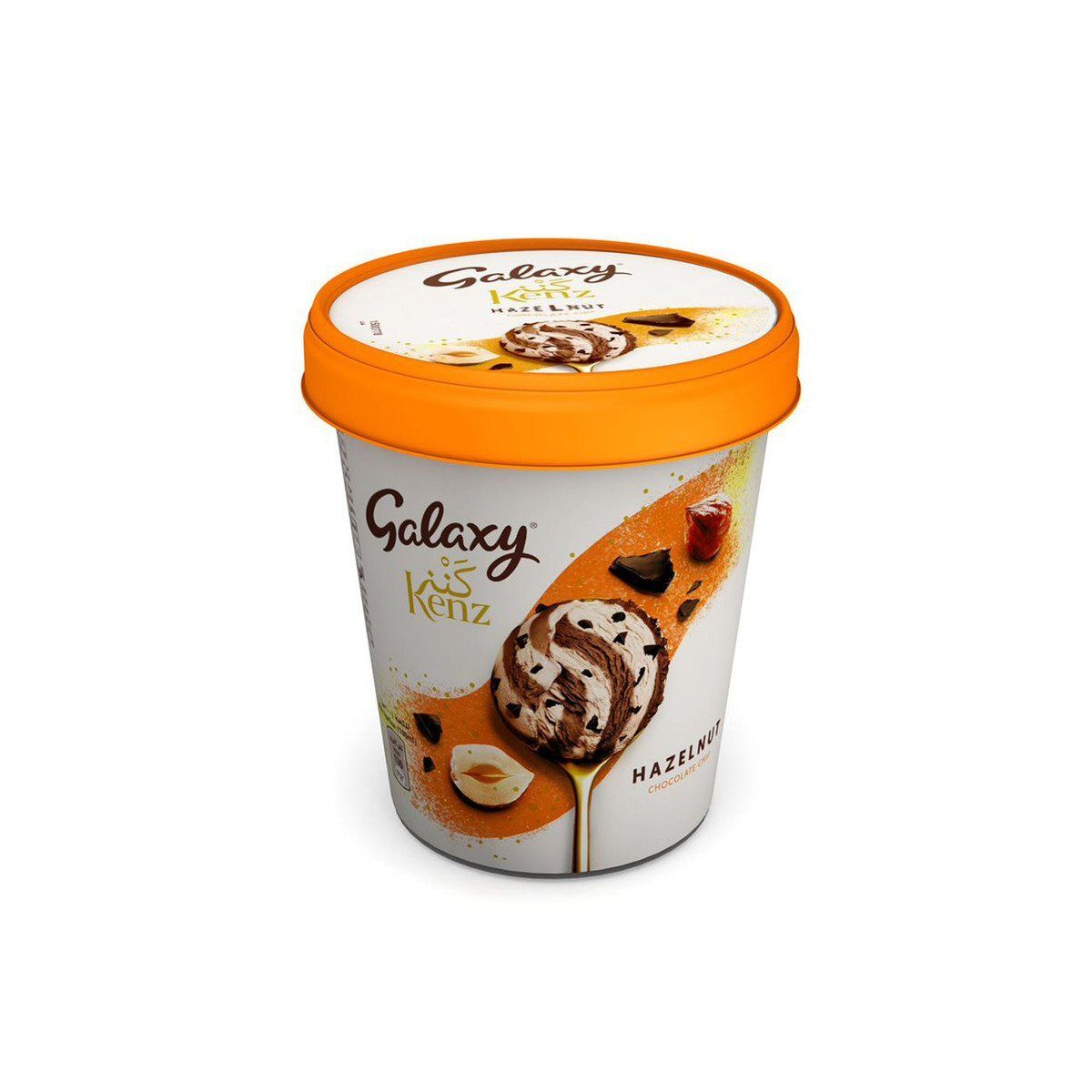 Buy Galaxy Kenz Ice Cream Hazelnut Chocolate Chip 450 Ml Online in UAE