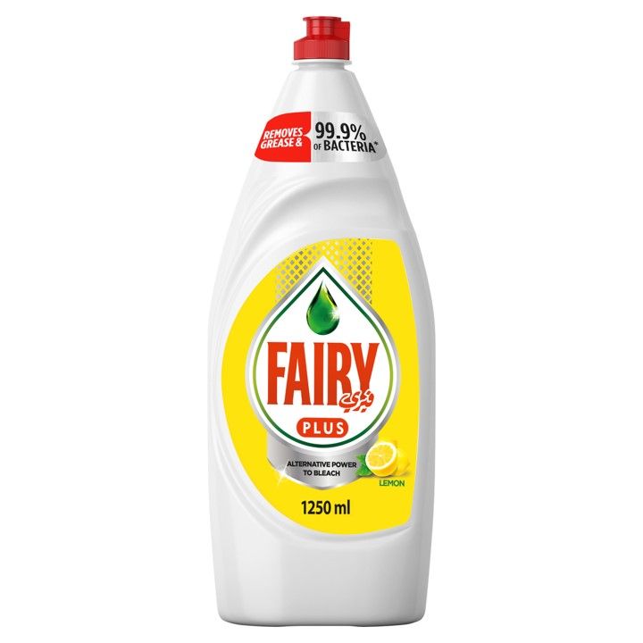 Buy Fairy Max Plus Lemon Antibacterial Dishwashing Liquid, 1.25L Online