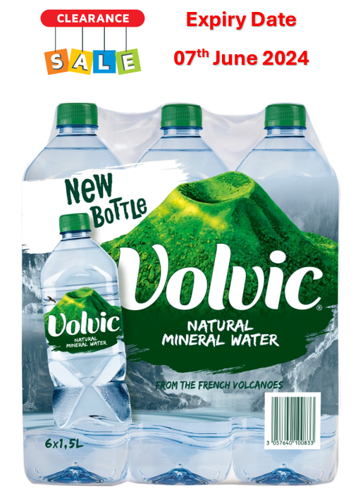 Buy Volvic Natural Mineral Water Promo Pack, 6x1.5L (Expiry Date 7