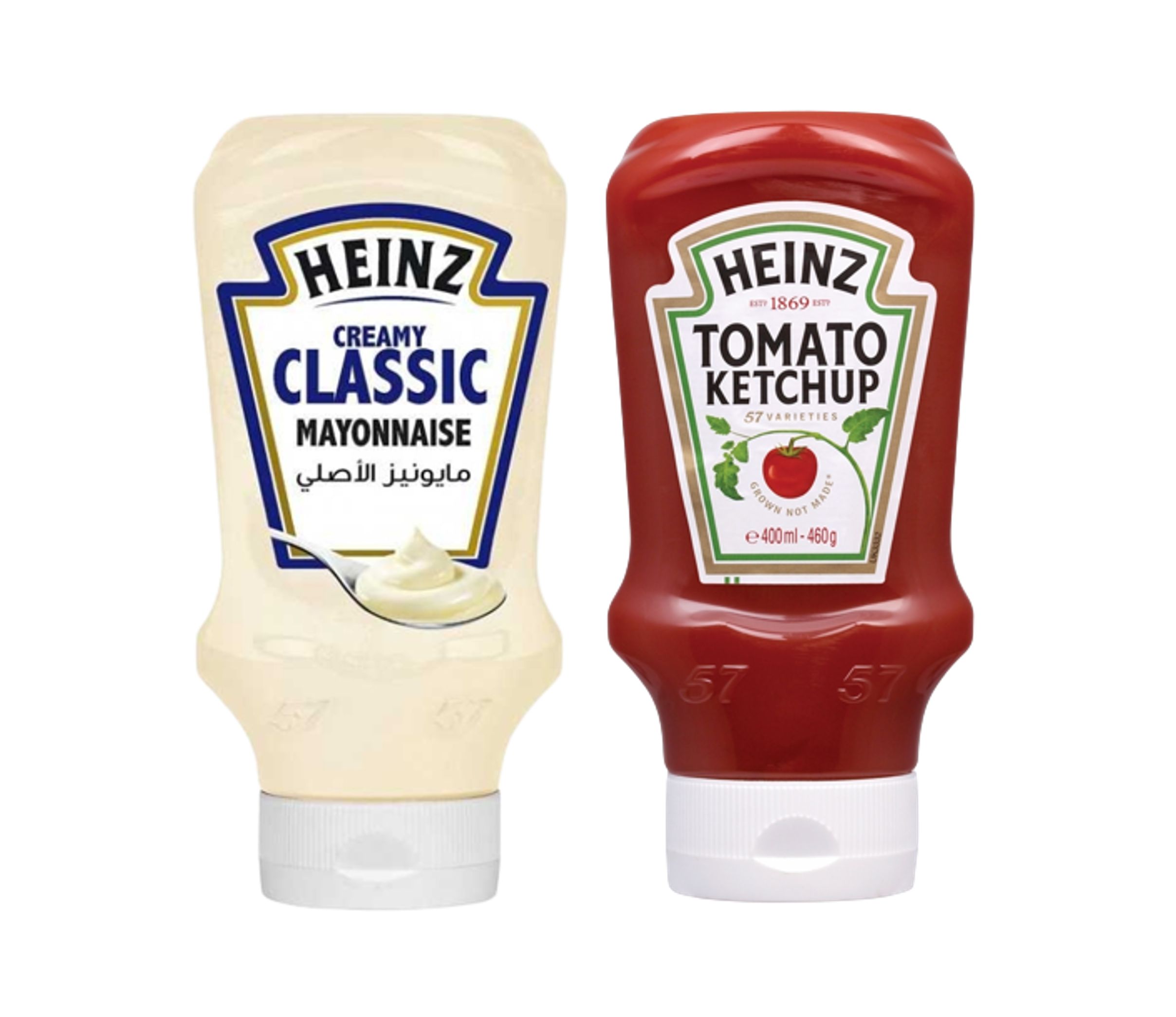 Buy Heinz Mayonnaise 400g + Heinz Ketchup 400g Online in Bahrain
