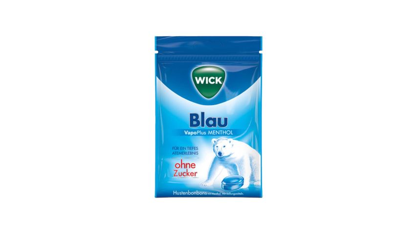 Wick Blau Anti-Cough Throat Candy with Sweeteners and Menthol 72 g