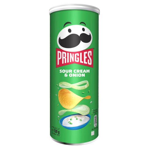 Croustilles Pringles Crème Aigre & Oignon - Boîte 185g - Snack Croquant Irrésistible