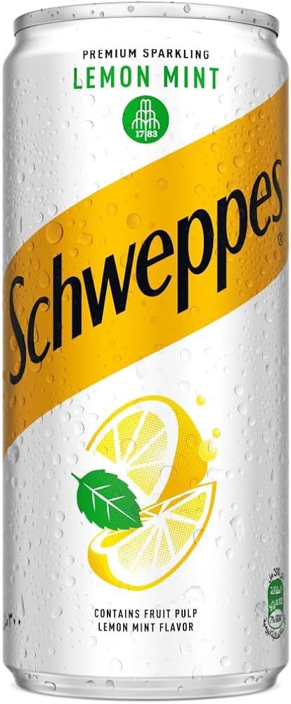 Buy Schweppes Lemon Mint Sparkling Drink Can, 300ml Online in Egypt ...