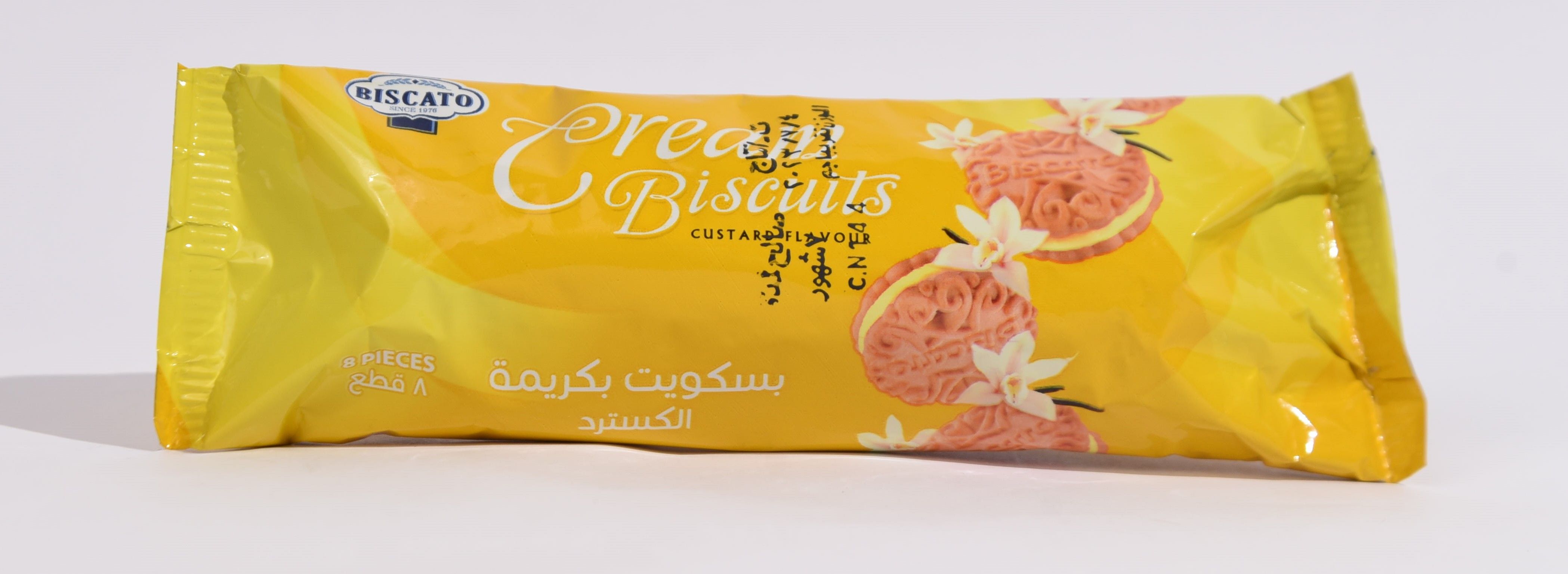 Buy Biscato Custard Cream Biscuit, 8 Pieces Online in Egypt | Talabat Egypt