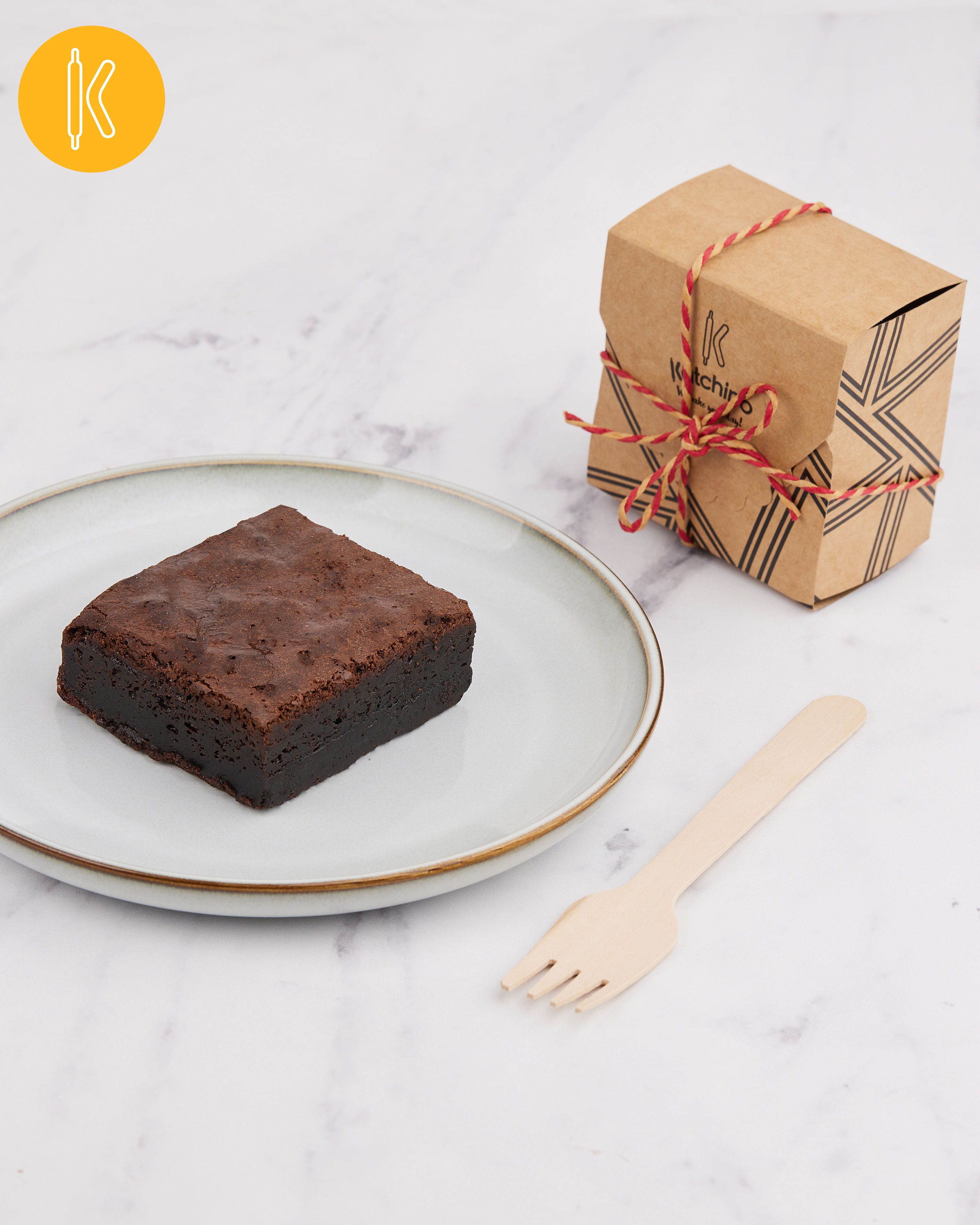 Buy Katchino Fudgy French Brownies, 1 Piece Online in Egypt Talabat Egypt