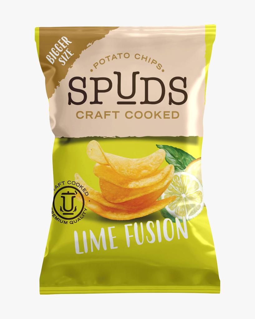 Buy Spuds Lime Fusion Potato Chips, 40-50g Online in Egypt | Talabat Egypt