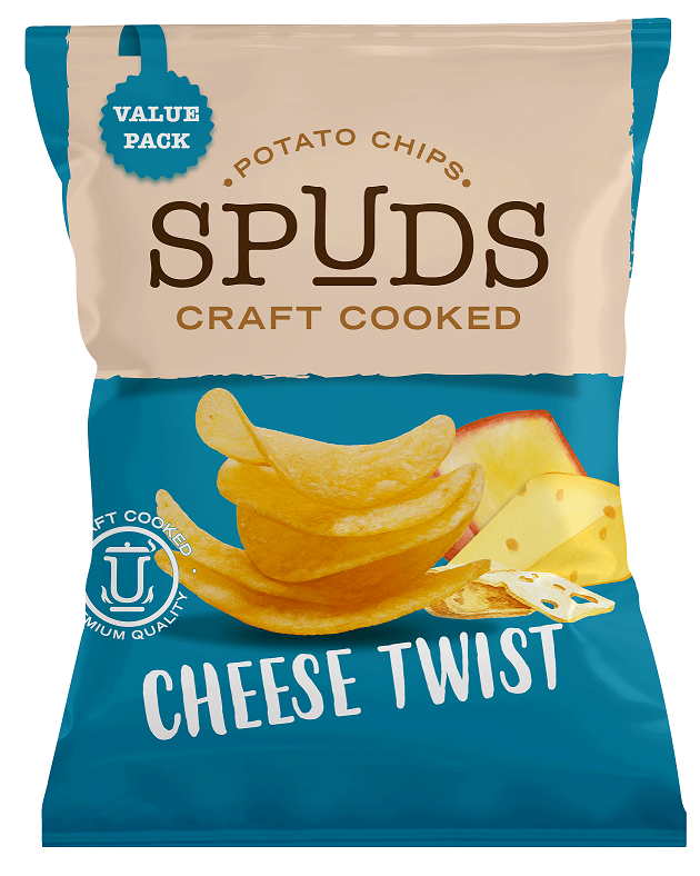 Buy Spuds Cheese Twist Craft Cooked Potato Chips, 72-82g Online in ...