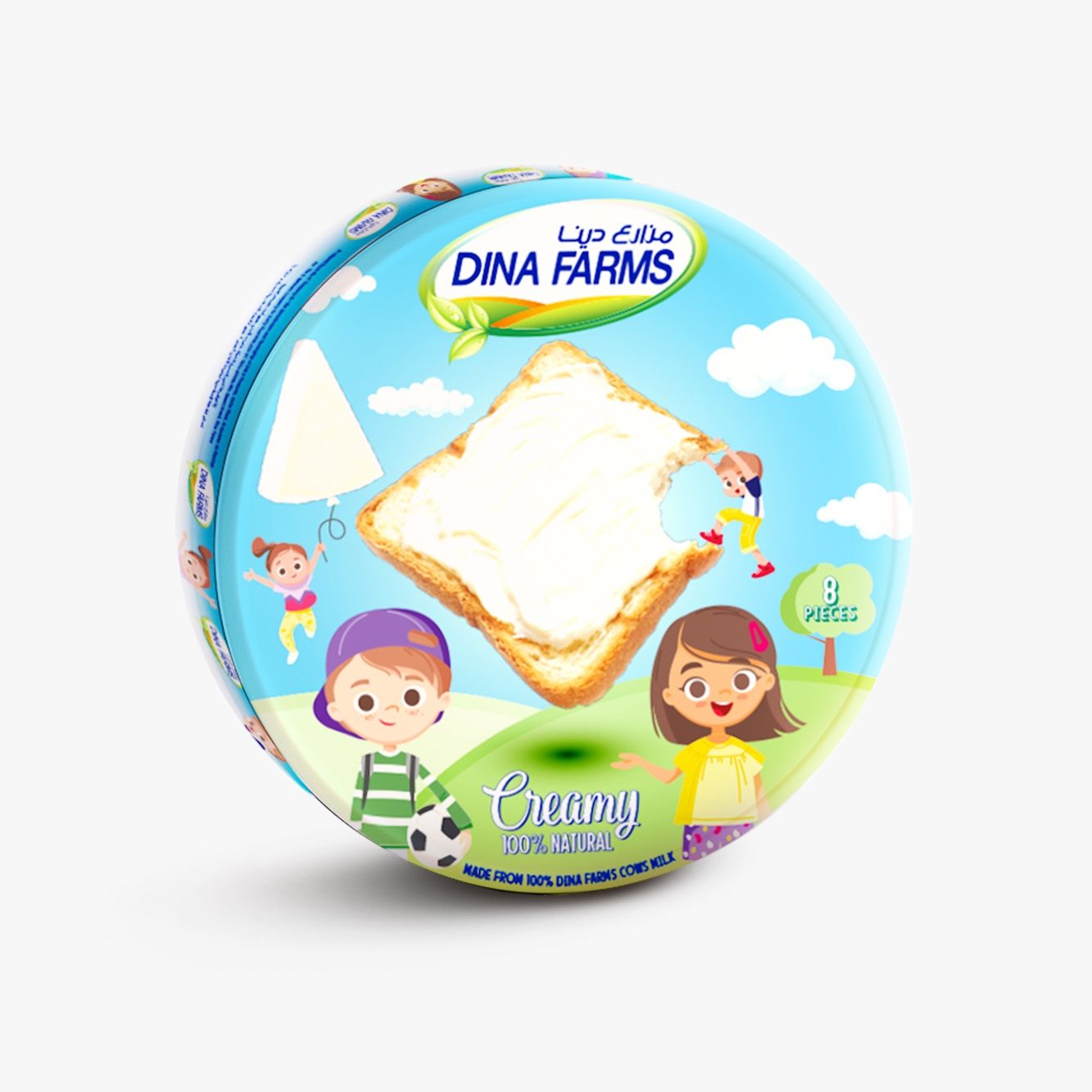 Buy Dina Farms Cheese Triangles 8 Pieces Online in Egypt | Talabat Egypt