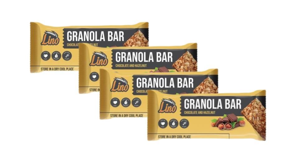 Buy Lino Granola Bar Chocolate & Hazelnut 4 Pcs Online in Egypt Talabat Egypt