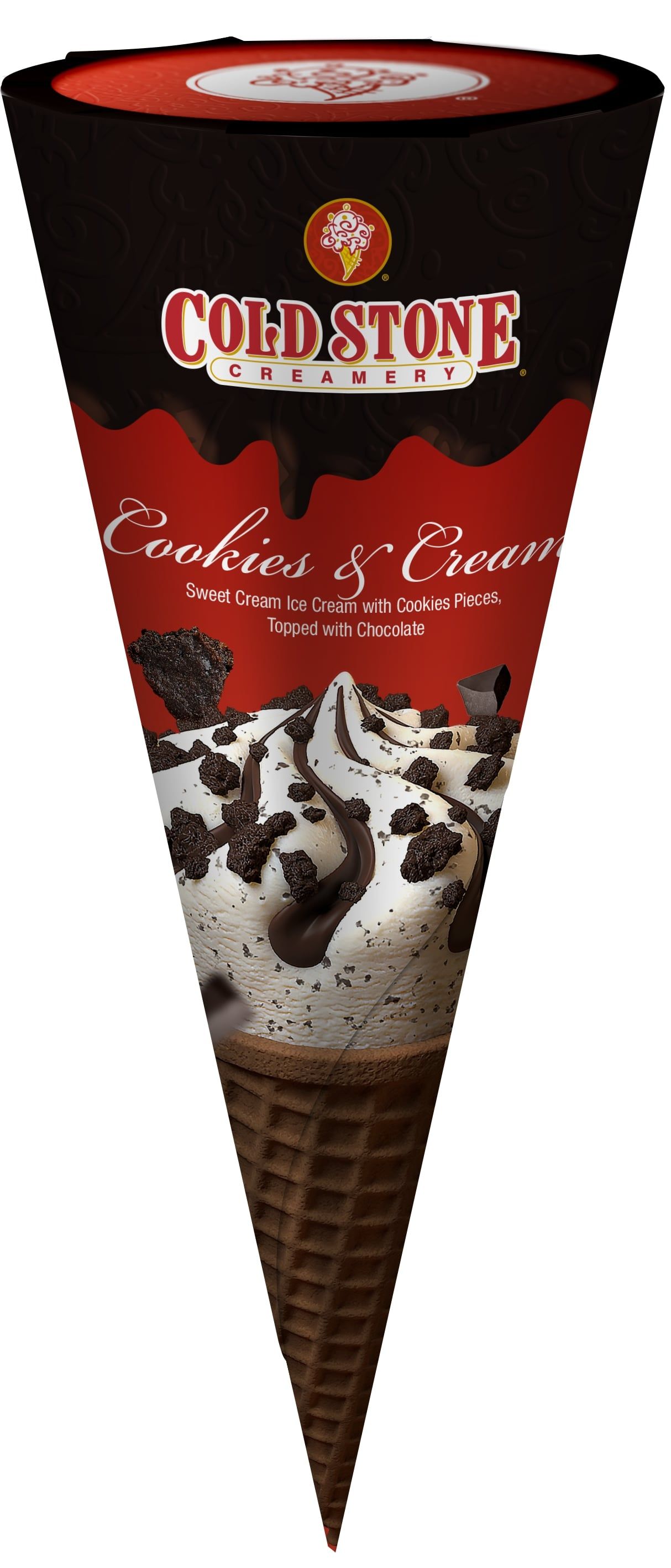 Buy Cold Stone Black Cookies Cone W/ Chocolate Ice Cream 105 ml Online ...