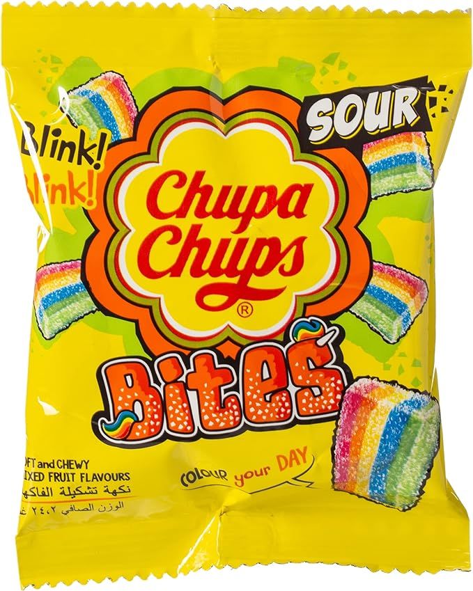 Buy Chupa Chups Mixed Fruit Sour Bites, 24.2g Online in Jordan