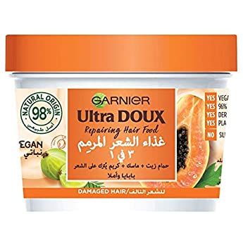 Buy Ultra Doux Repairing Papaya 3-in-1 Hair, For Damaged Hair, 390 ml  Online in UAE | Talabat UAE