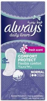 Buy Always Daily Liners Fresh Scent Normal Pantyliners, 20 Pads Online in  Jordan