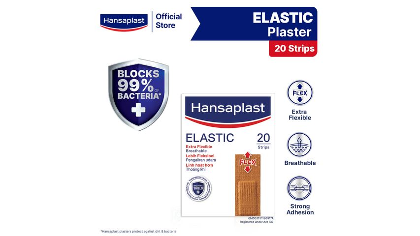 Hansaplast Elastic Plasters - Flexible Wound Protection