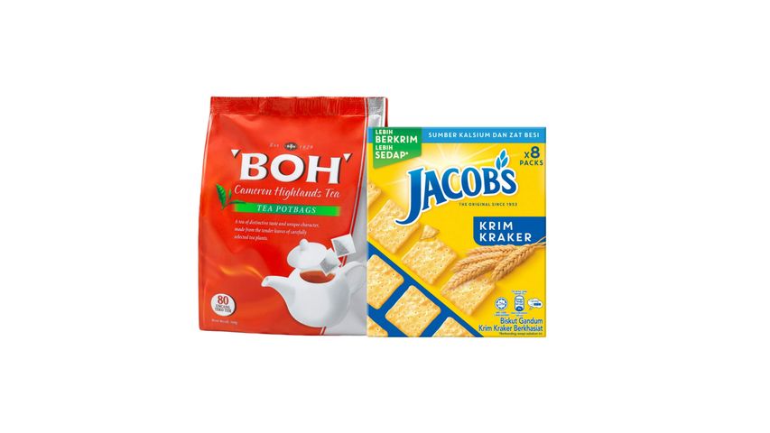 BOH Tea 80's x Jacob's Ori Cream Cracker 216g