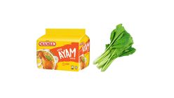 Mamee Instant Noodles Chicken | 5 x 79 g + Sawi Cameron 200g