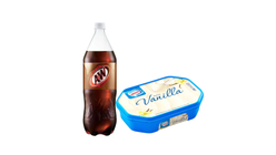 Nestle Frozen Confection Vanilla 1.5L & A&W Sarsaparilla Root Beer 1.5L