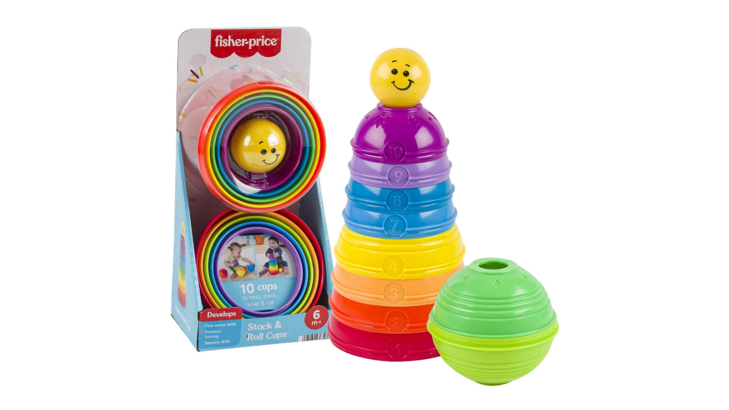 fisher price stack and roll cups