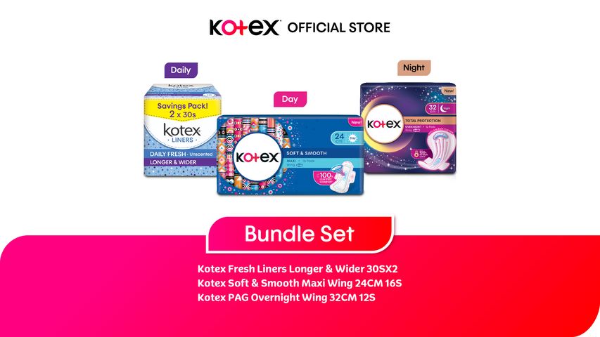 Kotex Daily, Day and Night Bundle Set