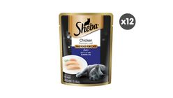 Sheba Pouch Cat Wet Food Adult Chicken 70g x 12