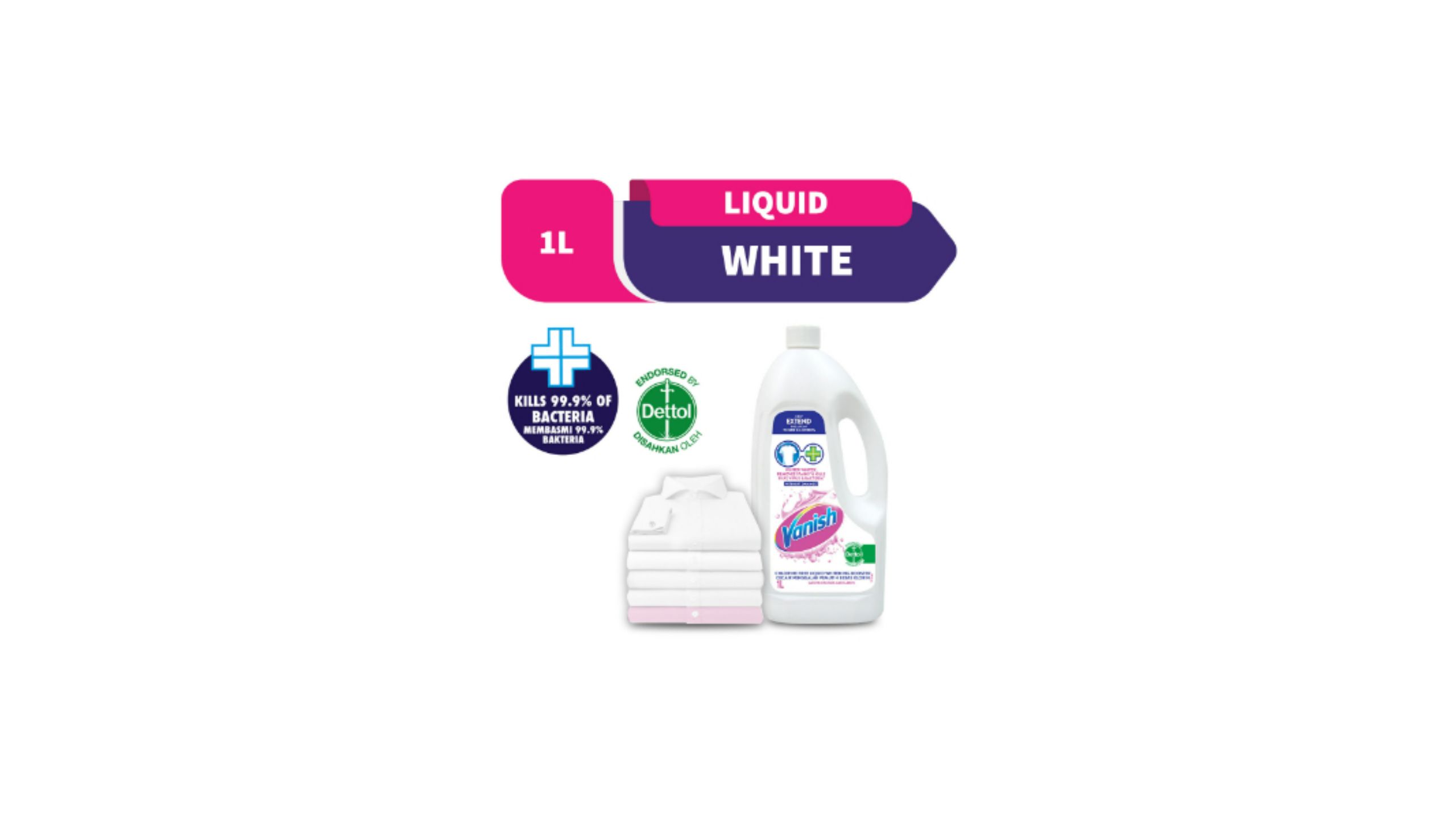 Washing liquid for white clothes 1 liter No.: 8348