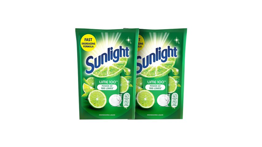 Sunlight Dishwash Lime Refill (700ml x 2)
