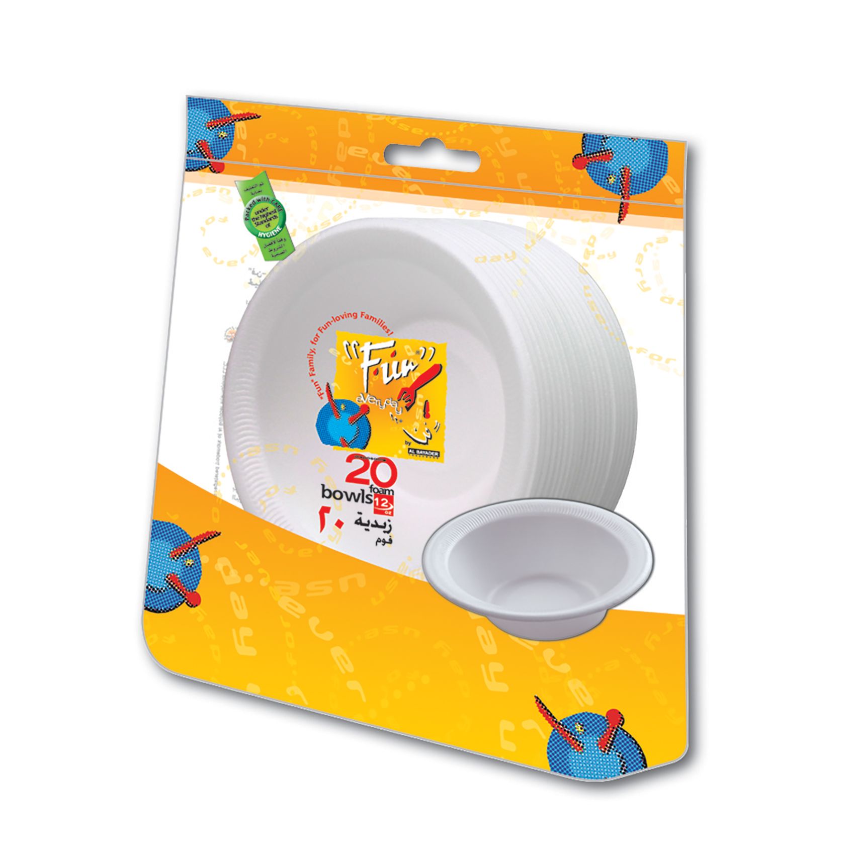 Buy Fun Foam Plate White 10 inch 25 Pcs Online in UAE