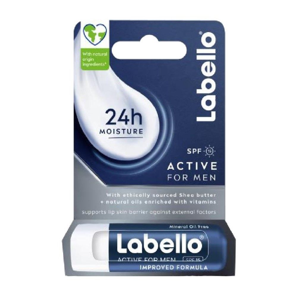 Buy Labello Men Active Moisturising Lip Balm, 4.8g Online in Kuwait ...