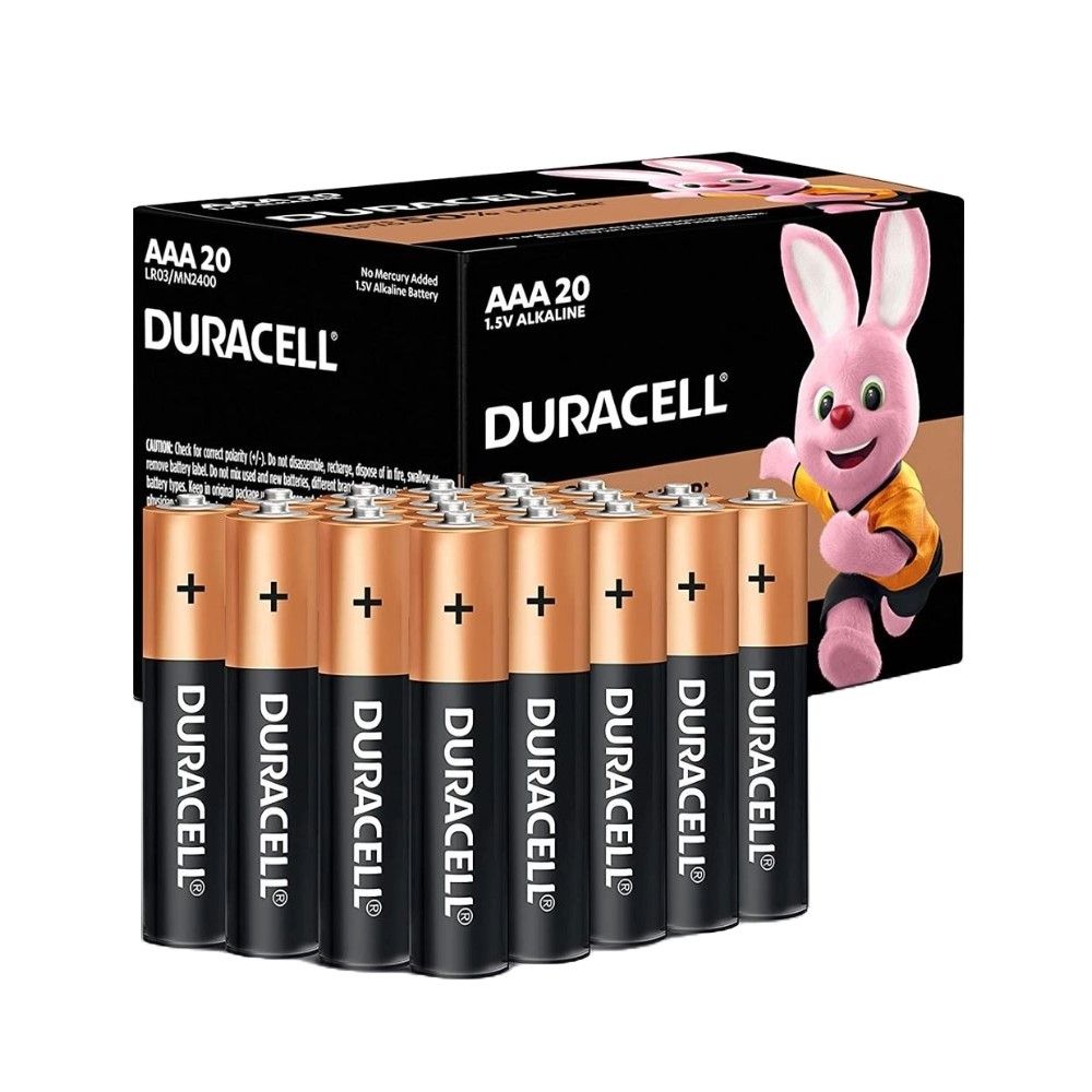 Buy Duracell Type AAA 1.5V Alkaline Batteries, 20 Pieces Online in Kuwait Talabat Kuwait