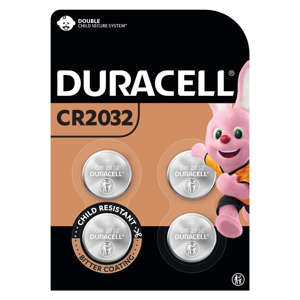 Buy Duracell 3V Lithium Coin Batteries CR2032, 4 Pieces Online in UAE ...