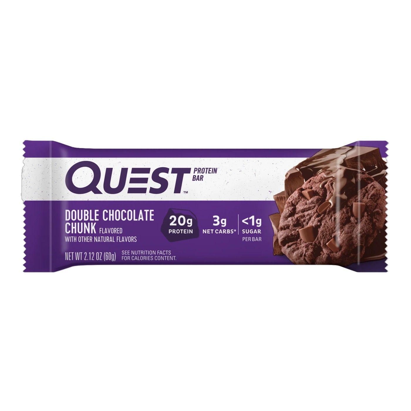 Buy Quest Double Chocolate Chunk Flavored Protein Bar, 60g Online in