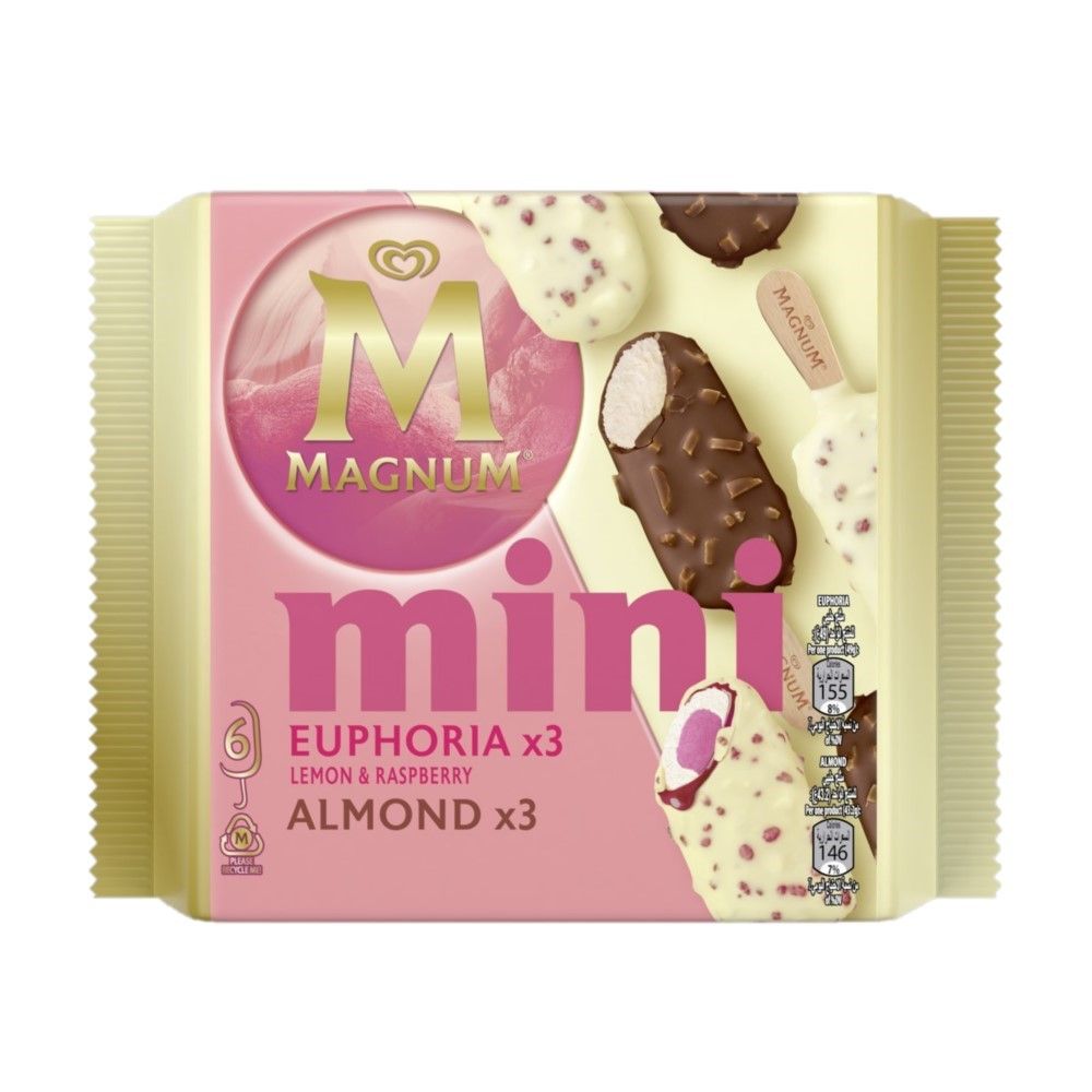 Buy Magnum Mini Double Almond Euphoria Lemon Raspberry & Almond Ice ...